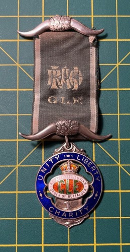 Silver masonic medal - masonic,