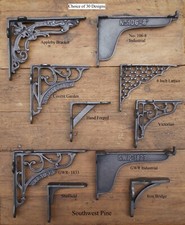  Antique Style Cast Iron Wall-Shelf Brackets Choice Of Design & Size x 1 Bracket