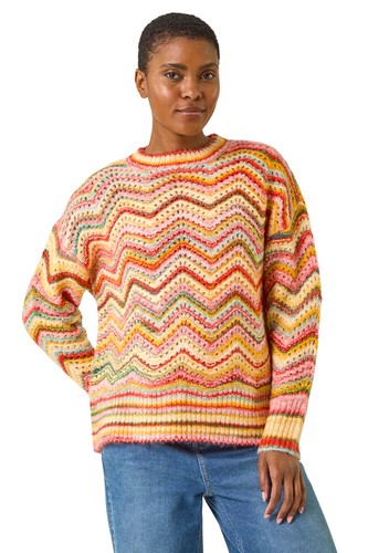 Roman zig zag pointelle - zag,