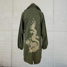 Vintage Maharishi Embroidered Dragon Up-Cycled U.S Night Desert Camo Parka
