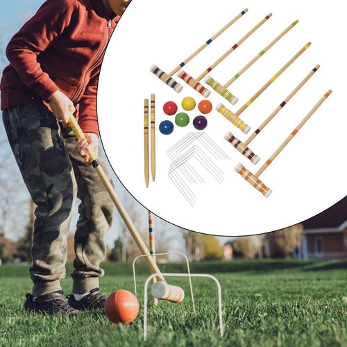 Six player croquet set - croquet,