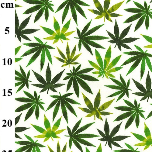 100 cotton fabric hemp leaf - 100%,