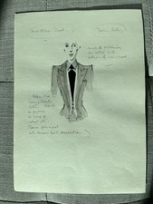 Anthony Powell Hand-drawn Indiana Jones Last Crusade Dr Elsa Schneider costume