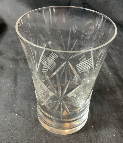 Antique vintage crystal tall - vintage,