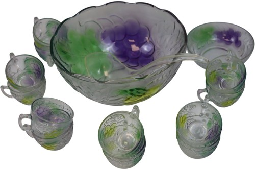 Vintage crystal punch - punch, bowl
