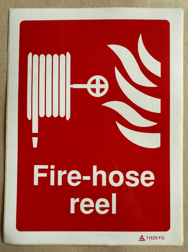 Fire hose reel - fire, sign