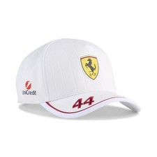 Scuderia Ferrari F1 Team 2025 Lewis Hamilton Baseball Cap Adults - White