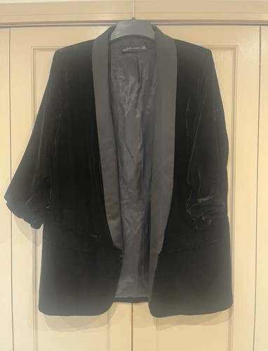 Zara velvet velour tuxedo - velvet,