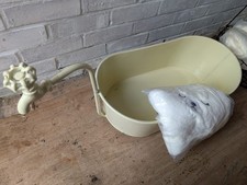 Cream Tin Bath Prop with