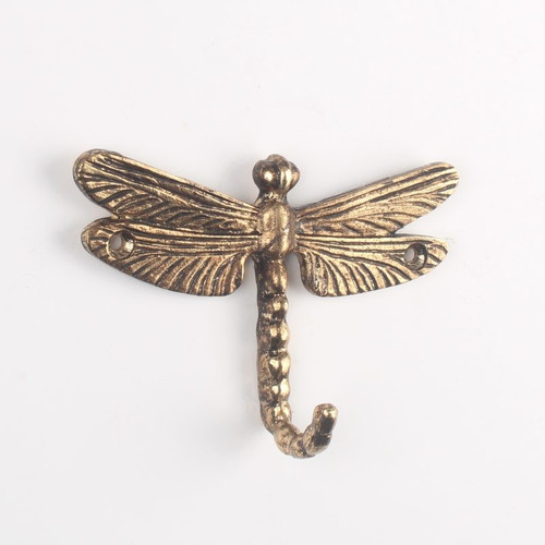 Small metal gold dragonfly - small,