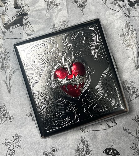 Gothic red heart - red, ornate