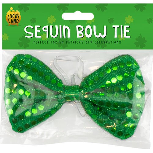 Patrick day sequin bow - patrick's,