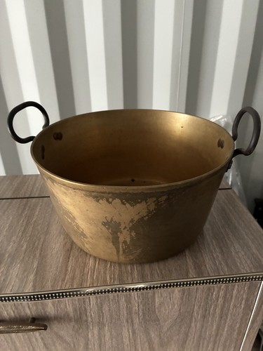 Victorian brass jam pan - brass,
