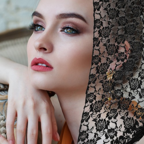 Lace shawl fringe - fringe, scarf