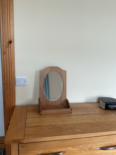 Ikea desk top mirror wooden - desk,