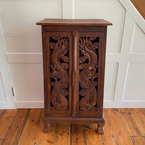 Oriental wooden cabinet - oriental,