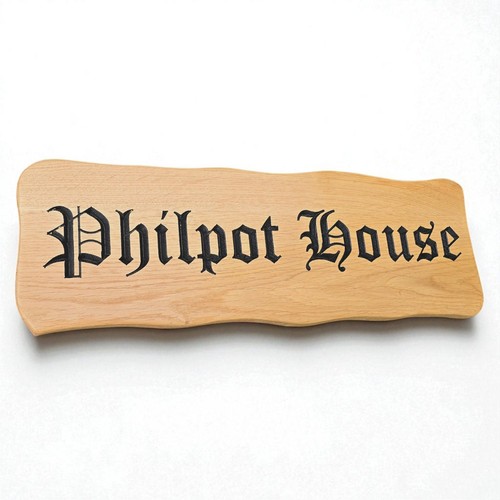 Personalised wooden house sign - house,
