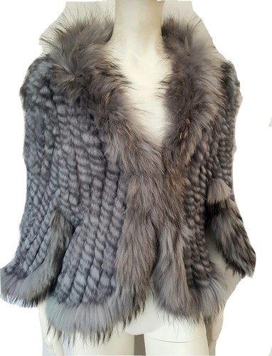 Real silver fox fur - real,