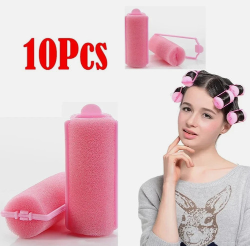 10x foam hair rollers - 10x, soft