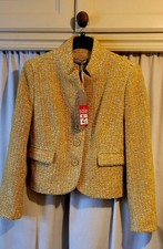 Ladies Gold Wool Mix Short