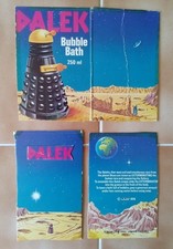 Dr Doctor Who Three Box Parts from 1976 Dalek Bubble Bath by Pewter Toiletries