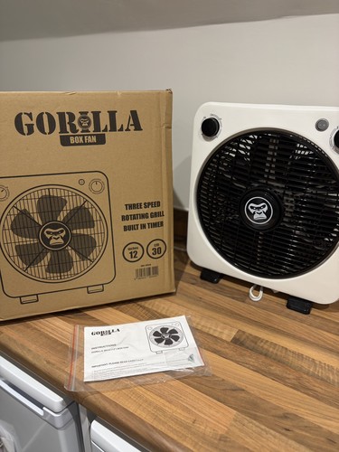 Gorilla 30cm box fan - gorilla,