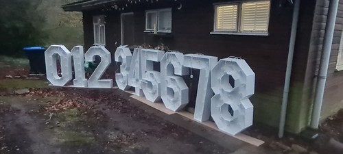 4ft light numbers letters - 4ft, up