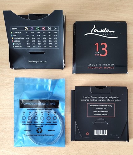 Lowden acoustic guitar strings - lowden,