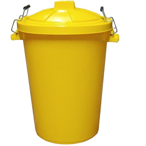80l yellow dustbin - 80l,