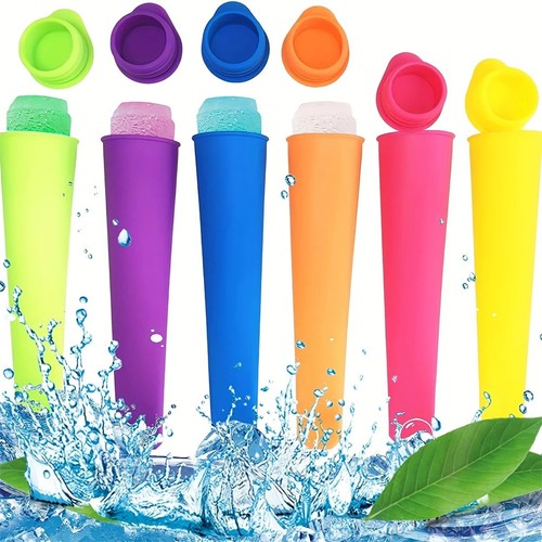 6pcs silicone ice cream - silicone, mold