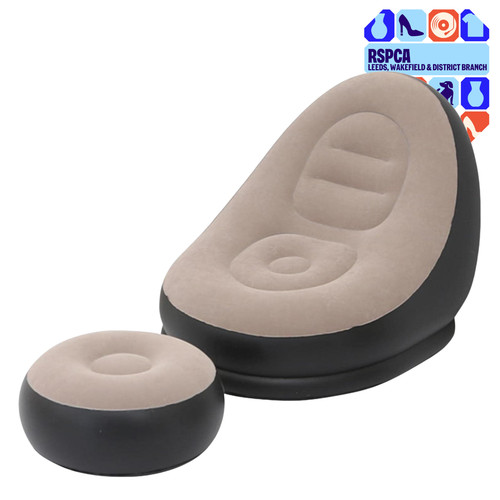 Inflatable flocked lounge - inflatable,