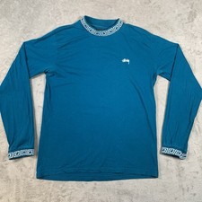 Stussy T Shirt Mens Small Teal