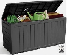 Keter Marvel+ 270L Outdoor Storage Box |All-Weather Resistant Garden Storage box