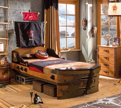 Pirate bedroom includes 2 - , (