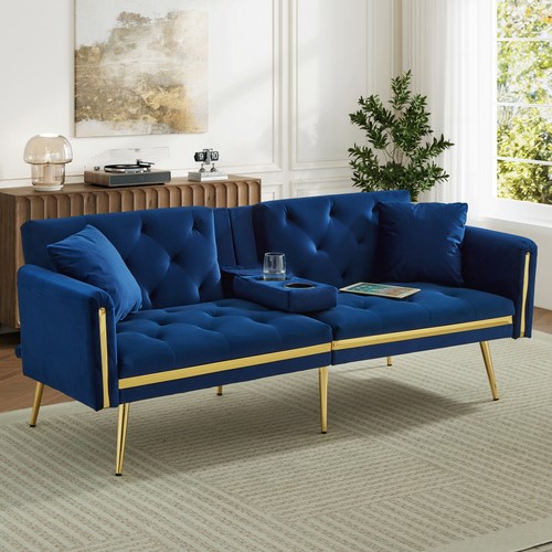 Modern velvet sofa - modern,