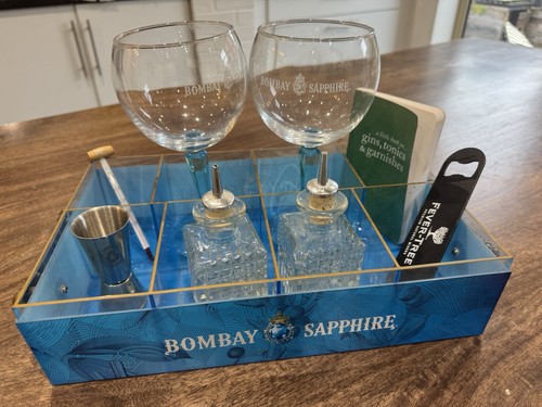 Bombay sapphire tray and - sapphire,