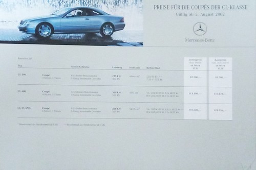 Mercedes benz coupes - coupes, cl-class