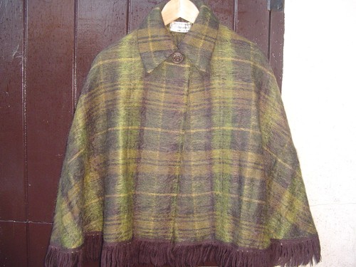 Vintage mohair short cape - short,
