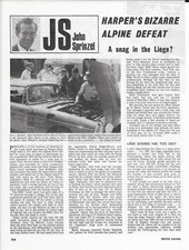 SUNBEAM TIGER MAGAZINE ARTICLE