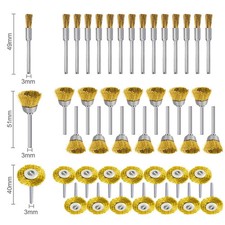 45Pcs Brass Polishing Wire Cup