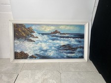 Mid Century Vintage Framed Oil