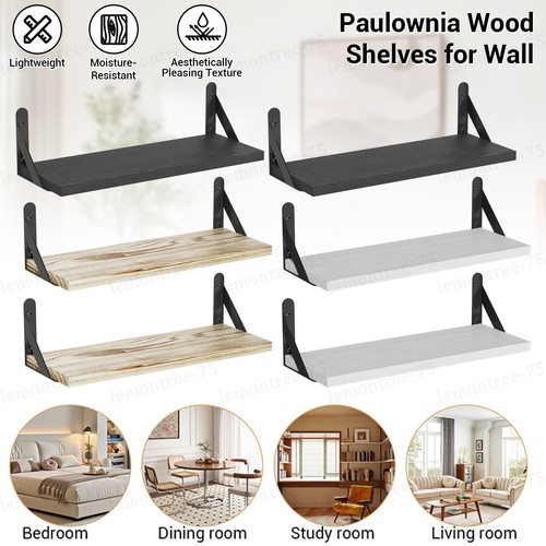 2pcs floating shelves wooden - 2pcs,