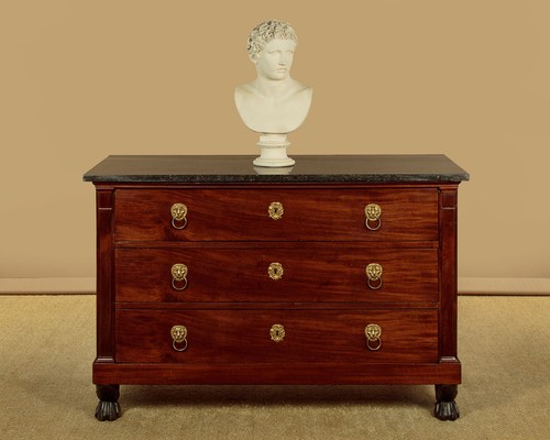 Antique french empire mahogany - antique,