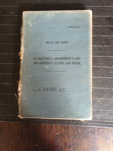 Ww2 raf log book - ww2,