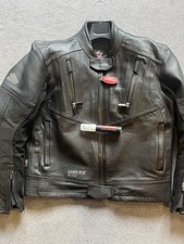 Hein Gericke 2010 Tour Cool Gore-Tex Leather Jacket Lockout Closure Size 58