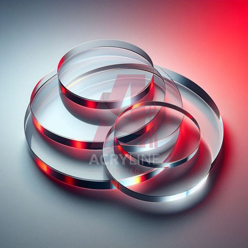 Transparent laser cut round - laser,