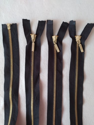 Zips metal black open ended - metal-,