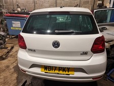 VOLKSWAGEN POLO 6C 5 DOOR HATCHBACK 2014-2017 BUMPER (REAR) WHITE