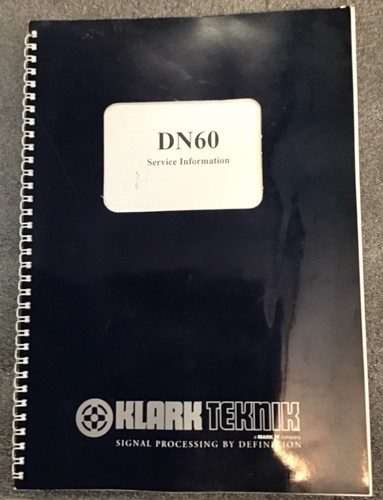 Klark teknik dn60 service - teknik,