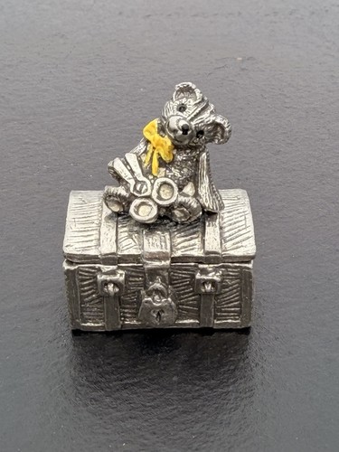 Pewter trinket box tooth - box,